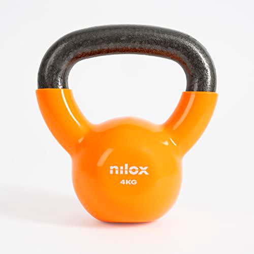 Nilox, Pesa rusa de 4 kg, peso del gimnasio y para entrenamiento en casa