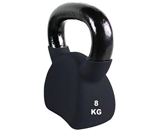 Athlyt - Kettlebell, 8 kg, negra