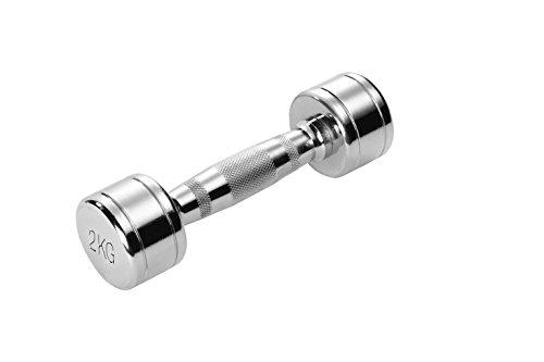 Trendy 1016586 Dumbbell Pesa Chrom, Plateado