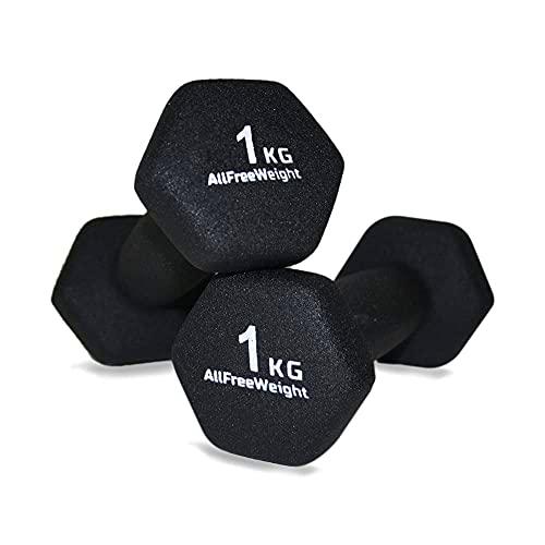 Natural Logistics Mancuernas de Neopreno para Musculación (1 kg)