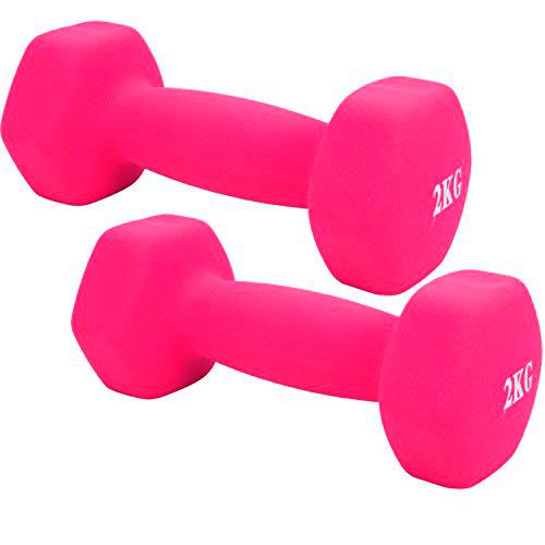 AYNEFY Juego de 2 mancuernas de fitness antideslizantes