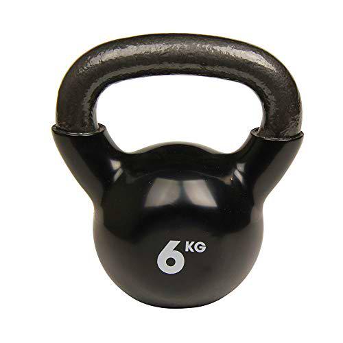 Fitness Mad Kettlebell Black Pesa Rusa Negra, Unisex Adulto, 6 kg