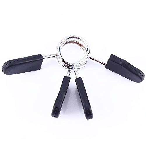 Vobor Clips de Cuello de Primavera 2 Piezas 25mm Barbell Dumbbell Lock Clamp para Entrenamiento de Yoga con Pesas