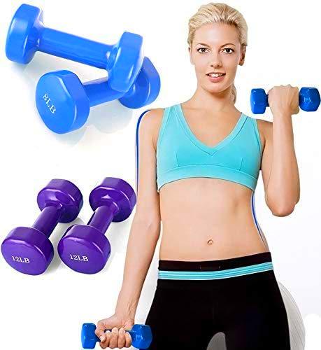 ML Pack de 2 Pesas Ejercicio Fitness en casa Pesas Neopreno