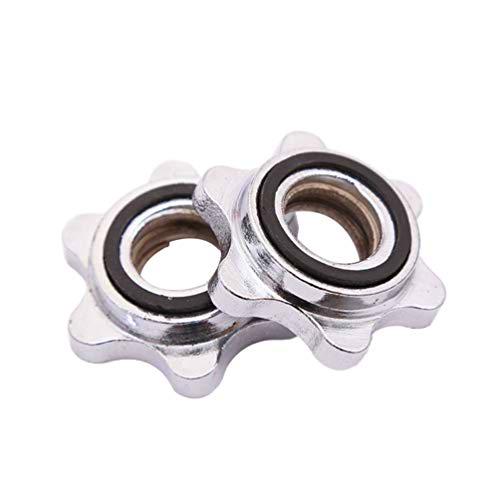 BESPORTBLE 2 Piezas Tornillos de Tuerca Hexagonal Fundición Roscado Tornillo de Collar de Bloqueo Giratorio Tuerca Hexagonal para Levantamiento de Pesas con Barra