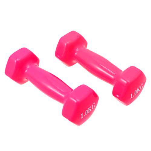 Wakauto Juego de Mancuernas de Hierro Fundido de Inmersión de Plástico Mancuernas de Fitness Antideslizantes Juego de Mancuernas de Levantamiento de Pesas para Hombres Y Mujeres (Elija de