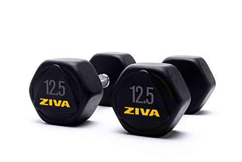 ZIVA Performance Hex Dumbbell 12.5 Kg Mancuerna, Unisex Adulto