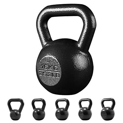 PROIRON Pesa Rusa de Hierro Fundido, Kettlebell 16kg para fisicoculturismo y Entrenamiento con Pesas