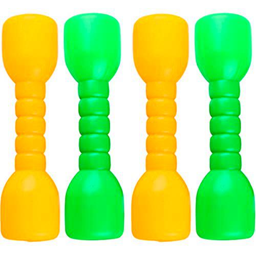 Mancuernas de Plástico para Niños Juego de Mancuernas Niño Pesas Mancuernas Plástico Ejercicio y Fitness