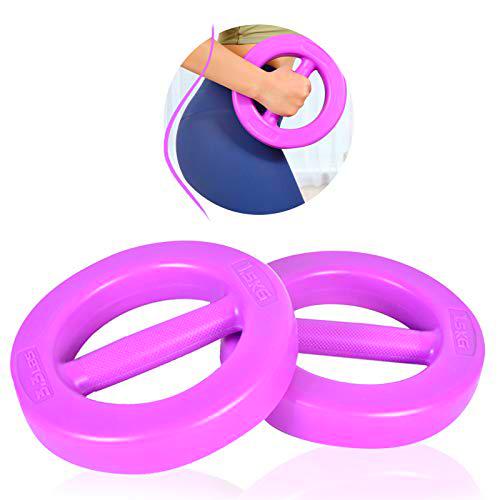 Miich Mancuernas de gimnasio, 1,5 kg x 2 pesas para mujeres y hombres