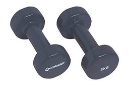 Schildkröt Fitness Set de 2 Mancuernas de Vinilo 3,0 Kg, 960007