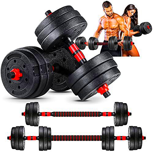 VORCOOL - Mancuernas para fitness (20 kg, ajustables