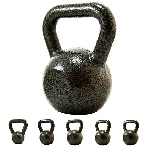 PROIRON Pesa Rusa de Hierro Fundido, Kettlebell 12kg para fisicoculturismo y Entrenamiento con Pesas