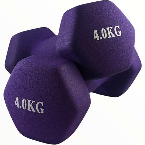 JIM Fitness Par de mancuernas 2 x 1 kg hexagonales de goma Soft Touch