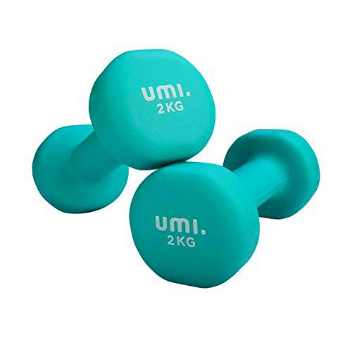 Amazon Brand - Umi - Mancuernas de Neopreno - Mancuernas con Revestimiento de Neopreno 2 x 2 kg