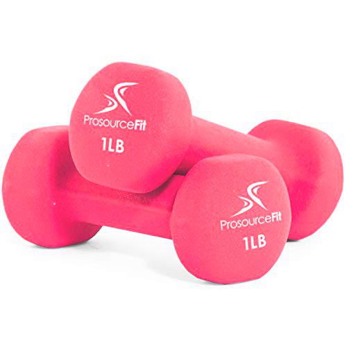 ProsourceFit Neoprene Mancuernas, Unisex-Adult, Rosa