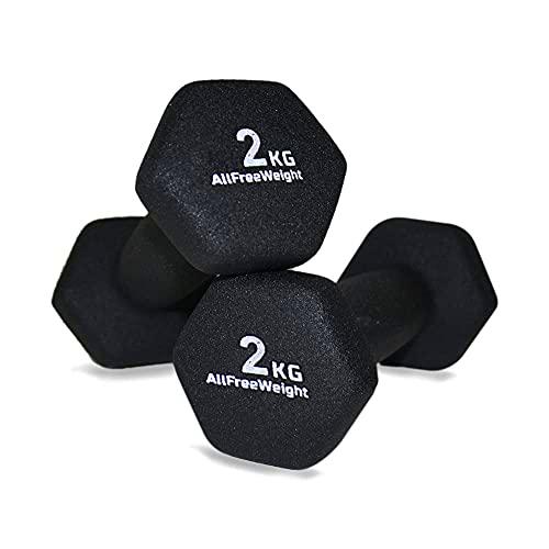 Natural Logistics Mancuernas de Neopreno para Musculación (2 kg)